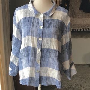 Button down front blouse by
Habitat